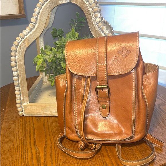 Brown Leather Backpack - Picture 1 of 6
